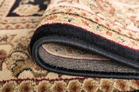 Gabrielle Traditional Oriental Black Scatter Mat Rug, 2' x 3' in Saudi Arabia