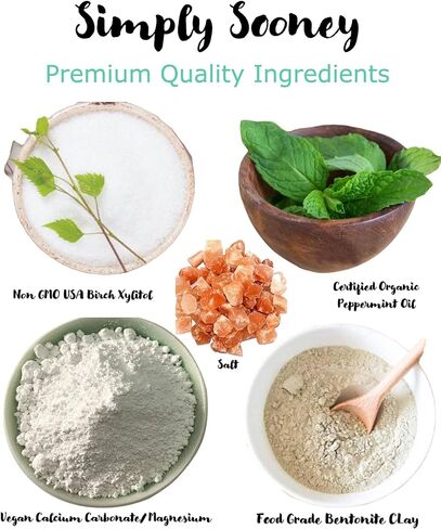 Zero Waste I Organic Vegan Fluoride Free Tooth Powder I Dual Mint Flavor I Ships Without Any Plastic Packaging (Zero Waste Bag) in Saudi Arabia