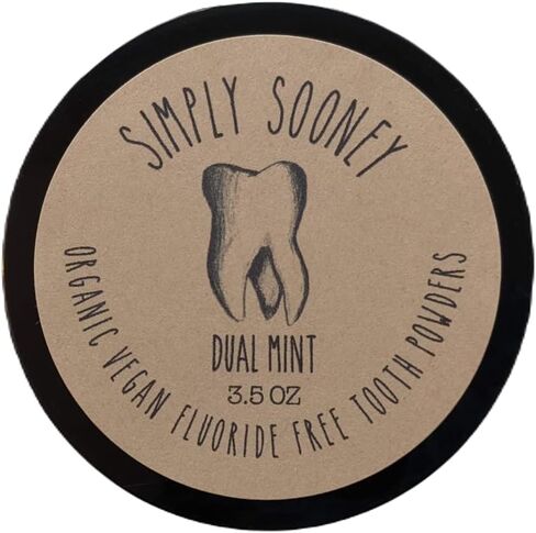 Zero Waste I Organic Vegan Fluoride Free Tooth Powder I Dual Mint Flavor I Ships Without Any Plastic Packaging (Zero Waste Bag) in Saudi Arabia
