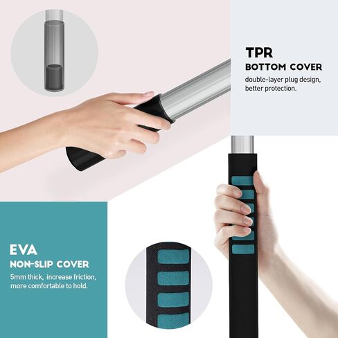 6-24FT Telescoping Pole Lightweight Aluminum with Universal Twist-on Tip Ideal for Painting,Dusting,Window Cleaning,Tree Sawing in Kuwait