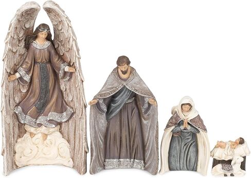 Roman 133532 Nesting Holy Family مع مجموعة ألوان Angel Plum مكونة من 4 قطع، 11 بوصة، متعدد الألوان in Kuwait