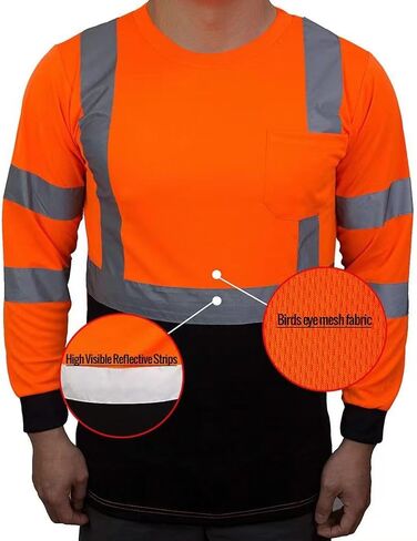 XIAKE RT003 Safety Shirts for Men Reflective High Visibility T Shirts in Saudi Arabia