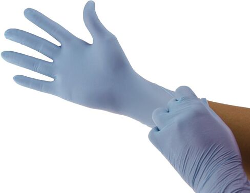 Cranberry CR3555 Crave Nitrile Powder Free Examination Glove, X-Small, Blue (Pack of 200) in Saudi Arabia