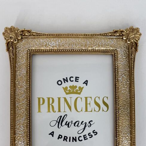 3.5x5 Antique Gold Picture Frame Resin Vintage Mini Photo Frames with Real Glass for Tabletop Display & Wall Mount in Saudi Arabia