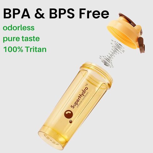 Super Hydro Protein Shaker Bottle [3 PACK] - 28 Oz. BPA-Free, Non-Toxic, Durable, Leak Proof, Eco-Tritan, Best for Travel, Sports, Fitness for Men & Women (Lemon Lavender, Rosy Bloom, Frosted Mint) in Saudi Arabia