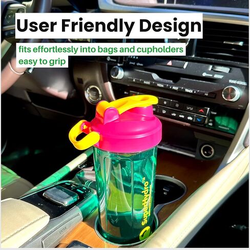Super Hydro Protein Shaker Bottle [3 PACK] - 28 Oz. BPA-Free, Non-Toxic, Durable, Leak Proof, Eco-Tritan, Best for Travel, Sports, Fitness for Men & Women (Lemon Lavender, Rosy Bloom, Frosted Mint) in Saudi Arabia