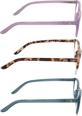 Rae Dunn "SAMMY Premium Reading Glasses - 3 Pack w/SEE Signature Font in Saudi Arabia