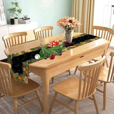 غطاء طاولة Nepnuser Yule Pagan Christmas Table Cover Norse Wiccan Pagan تحت عنوان الترحيب بديكور الحفلات في الأماكن المغلقة وعطلات الشتاء وعيد الميلاد وديكور المطبخ المنزلي - 72 بوصة in Kuwait