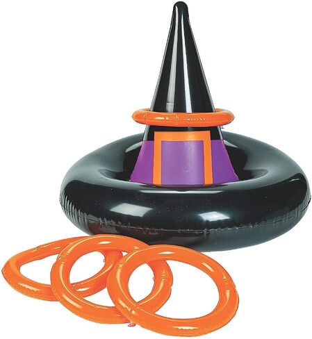 INFLATABLE WITCHES HAT RING TOSS GAME - Halloween Game - 5 Pieces in Saudi Arabia