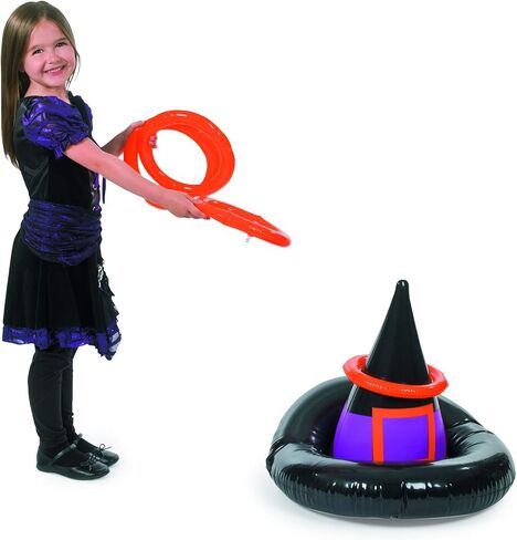 INFLATABLE WITCHES HAT RING TOSS GAME - Halloween Game - 5 Pieces in Saudi Arabia