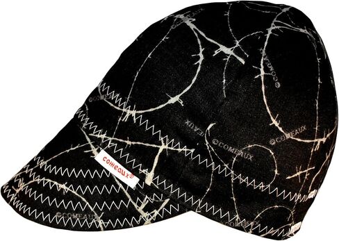 Comeaux Caps Reversible Welding Cap Black Barbed Wire Size 7 in Saudi Arabia