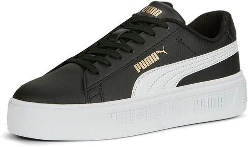 PUMA Women's Smash Platform V3 Sneaker, Warm White-Caramel Latte Gold, 7 in Kuwait