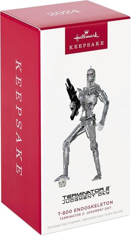 Hallmark Keepsake Christmas Ornament 2024, Terminator 2: Judgment Day T-800 Endoskeleton, Movie Gifts in Saudi Arabia