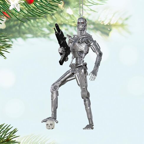 Hallmark Keepsake Christmas Ornament 2024, Terminator 2: Judgment Day T-800 Endoskeleton, Movie Gifts in Saudi Arabia