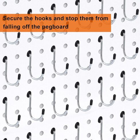 Pegboard Hook Locks, Peg Board Plugs, for Stopping Hooks from Falling Off, 60PCS, Translucent in Saudi Arabia