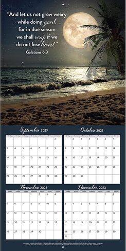 TURNER PHOTOGRAPHIC Bible Verses Photo Mini Wall Calendar (25998950001) in Saudi Arabia
