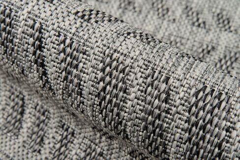 Novogratz by Momeni Villa Emilia Indoor Outdoor Area Rug, 2' X 10' Runner, Grey in Saudi Arabia