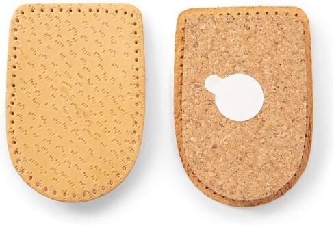 Kaps – Cork & Leather Heel Lifts (2 Pck) – Twin Pack Self-Adhesive Insoles for Shock Absorption, Achilles Tendonitis Relief & Comfort, Vegetable Tanned – for Daily Use by Women in Saudi Arabia
