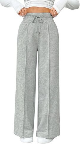 GORGLITTER Women's Wide Leg Y2k Sweatpants Seam High Waisted Baggy Track Pants in Saudi Arabia