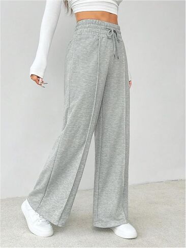 GORGLITTER Women's Wide Leg Y2k Sweatpants Seam High Waisted Baggy Track Pants in Saudi Arabia