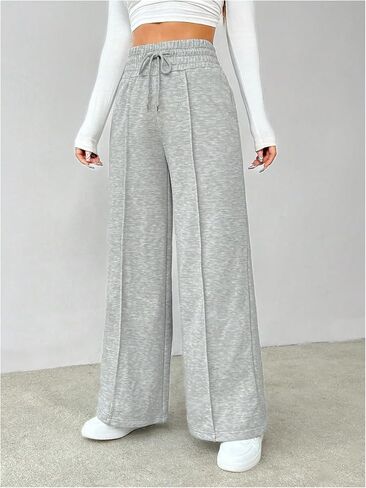 GORGLITTER Women's Wide Leg Y2k Sweatpants Seam High Waisted Baggy Track Pants in Saudi Arabia