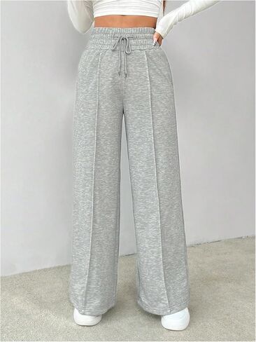 GORGLITTER Women's Wide Leg Y2k Sweatpants Seam High Waisted Baggy Track Pants in Saudi Arabia