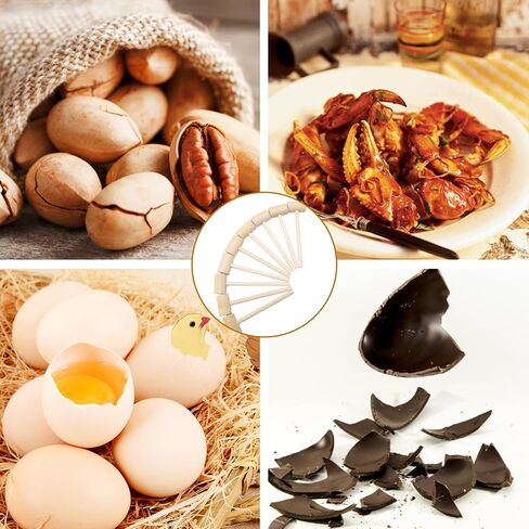 10 قطع من مطارق سرطان البحر الخشبية، مطارق سرطان البحر الصلبة الطبيعية، قلب قابل للكسر، مطارق سرطان البحر مع لمسة نهائية ناعمة، لعبة حرفية متينة in Saudi Arabia