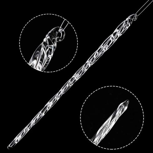 مجموعة هيدوم مكونة من 24 قطعة زينة جليدية زجاجية، زخارف جليدية زجاجية شفافة، 3 مقاسات - 7 بوصة، 9 بوصة، 11 بوصة in Kuwait