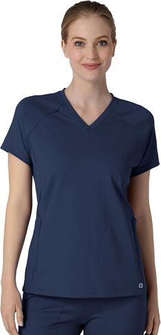 Wink Knit Women's Flex-n-Reach V-Neck Raglan Scrub Top in Saudi Arabia
