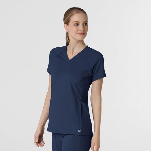 Wink Knit Women's Flex-n-Reach V-Neck Raglan Scrub Top in Saudi Arabia