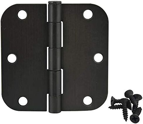 12 Pack - Cosmas Oil Rubbed Bronze Door Hinge 3.5" Inch x 3.5" Inch with 5/8" Inch Radius Corners - 37540 in Saudi Arabia
