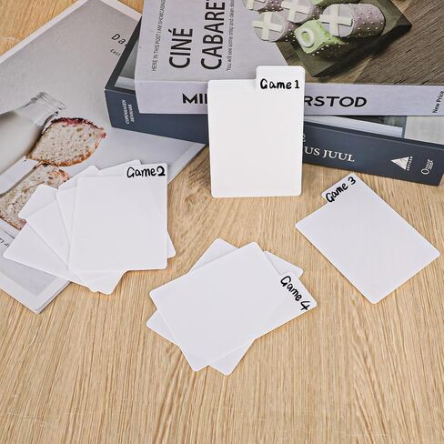 60Pcs Trading Card Dividers Plastic White Card Separators Organizer Divider Cards Playing Card Seperator Trading Card Organizer Trading Card Pages for Sport Game Business Playing Card Storage in Saudi Arabia