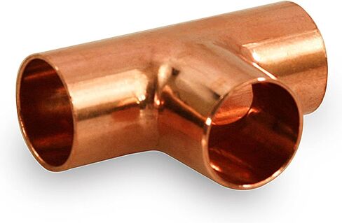 DDUF0012-5 Tee Copper Fittings With Sweat Ends, 1/2 in Kuwait