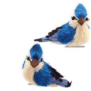 Blue Jay With Clip Ornaments, 2 Assorted