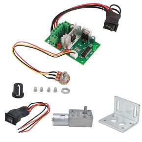 DC 12V Gear Motor, Worm Gear Motor CW CCW Speed Reduction Motor Micro Electric Motor Machinery Transmission Parts with Governor JGY370(150RPM)
