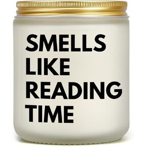 Book Lover Candle - Gifts for Readers, Bookworm, Librarian, Booklovers - Funny Bookish Gift for Women Friends Sister Men for Birthday Christmas Reading Accessories Book Themed Book Lover Club Gift
