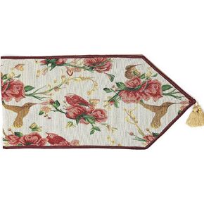 Tache Home Fashion Hang My Stockings by The Fireplace Christmas Holiday Festive Woven Decorative Tapestry Table Runners, 13x72
