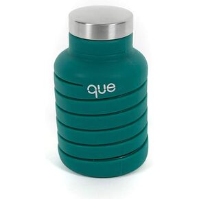 que Collapsible Water Bottle 20 oz Forest Green
