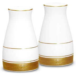 Noritake Crestwood Gold Salt & Pepper Shakers