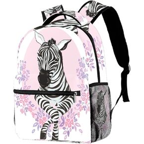 Skeleton Hand Holding Red Rose School Backpack Medium Size, Travel Bag For Women Girls Men Boys Teens