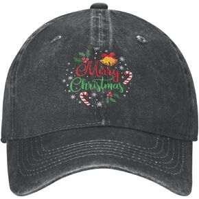 Christmas Pattern Baseball Cap for Men Women, Adjustable Christmas Baseball Hat Golf Dad Hat for Christmas Party