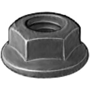 100 M6-1.0 Hex Flange Nuts Black Phosphate For GM 11503745