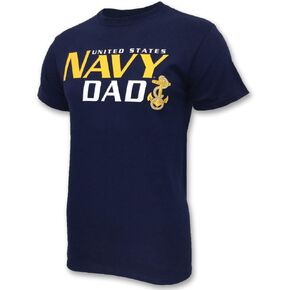 Armed Forces Gear Men's United States Navy Dad Short-Sleeve T-Shirt - Officially Licensed US Navy Shirts for Men