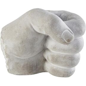 ديكور المنزل لمنحوتة القبضة الحديثة رقم 47 والرئيسي للطاولة، قطر 4.25 بوصة × ارتفاع 3.5 بوصة، رمادي in Kuwait