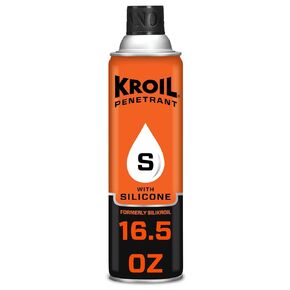 Kroil Penetrating Oil with Silicone (Aerosol Spray-16.5oz Can-Single) | Penetrant for Rusted Bolts, Metal | Lubricant for Hinges, Chains, Moving Parts (SK162)