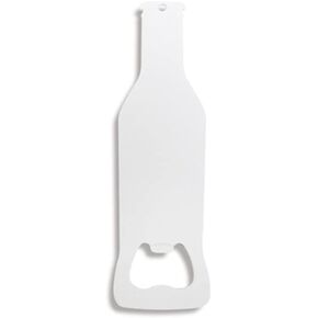MR.R 6 Pieces Sublimation Blanks White Color Stainless Steel Bottle Shape Opener, Solid and Durable Beer Openers, White Color