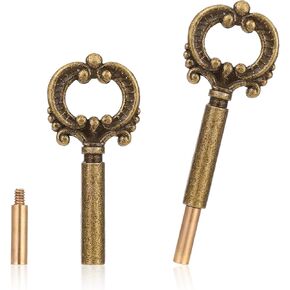 KALIONE 2 Pack Lamp Turn Knob Lamp Turn On/Off Switch Knobs Replacement Lamp Switch Knob with Extensions, Lamp Switch Replacement Lamp Socket Key Switch Turn Knobs for Lamp Socket (Bronze)
