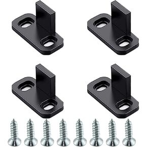 TAODAN 4PCS Pocket Door Guide Sliding Barn Door Floor Guides Floor Mounted Bottom Track Guide Sliding Close Door Floor Guide Floor Mounted Bottom Track Guide with Screws