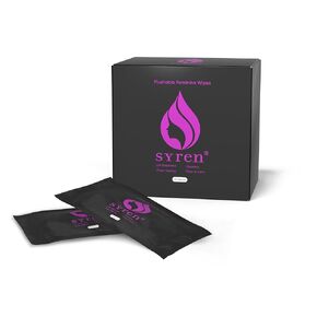 Syren Flushable Feminine Wipes, 20 Pieces, Odorless, Plant-Based, Easy to Carry