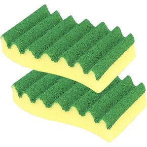Lola Products Pot Brite Heavy Duty Scrub Sponges, Cleaning Scrubber, Superior Sponge Lasts up to 4X Longer, Reusable and Long Lasting, Next Generation Cleaning - 2 Pack